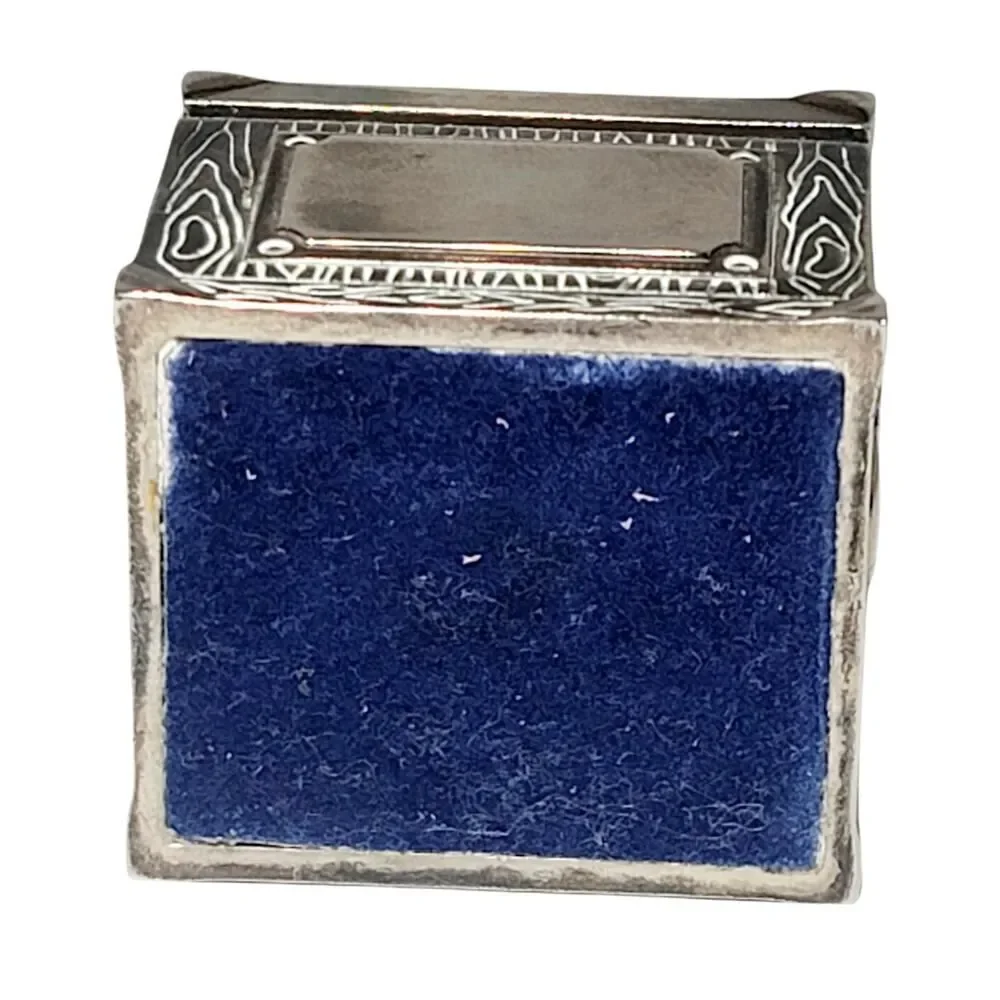 Morgan Vintage Silver Plated Teddy Bear Keepsake Trinket Ring Box 2.5